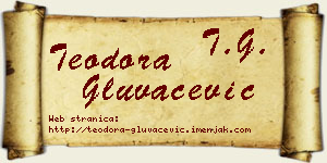 Teodora Gluvačević vizit kartica